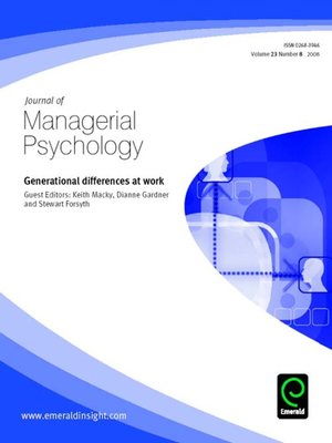 cover image of Journal of Managerial Psychology, Volume 23, Issue 8